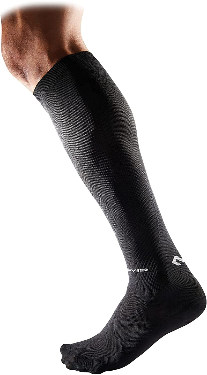 McDavid Shock Doctor Compression Socks Calf Shin. (1 Pair) Pain Relief, Recovery, Shin Splints, Achilles Tendon Stability and Support. For Running, Football, Basketball and more Large Black - BeesActive Australia