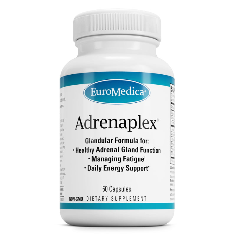 EuroMedica Adrenaplex - Adrenal Gland Support Supplement - 60 Count | Adrenal Gland Support Supplement. 60 capsules.