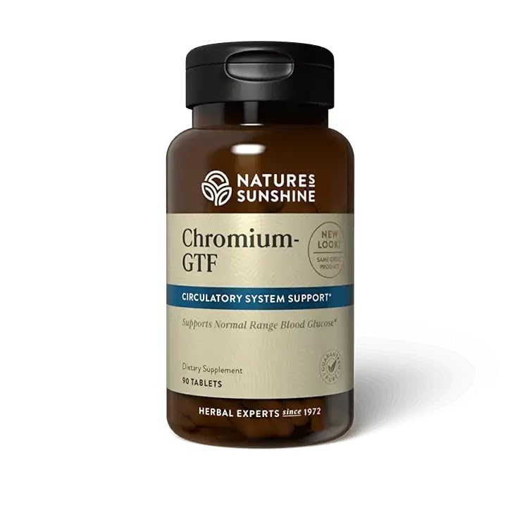 Nature's Sunshine Chromium GTF, 300MCG, 90 Tablets | Chromium Promotes Blood Sugar and Blood Fat Levels Already in the Normal Range and Helps Transport Glucose into Cells - BeesActive Australia