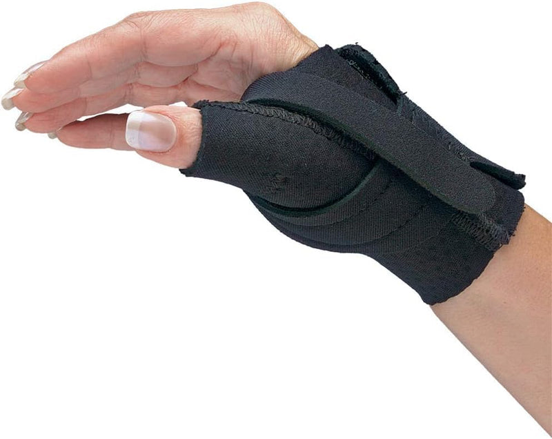 Comfort Cool Thumb CMC Restriction Splint, Right Medium Plus 7-7/8" to 8-1/4" Black Right Medium 7-1/4" to 8-1/4"