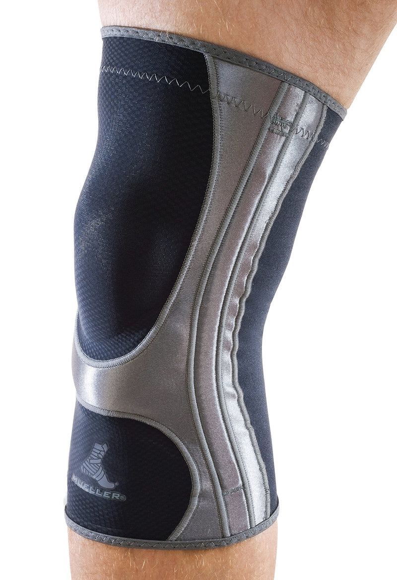 Mueller Sports Medicine Hg80 Knee Support, Knee Pain Relief Support for Men and Women, Ideal for Arthritis, Sprains, Black, Medium (Pack of 1)