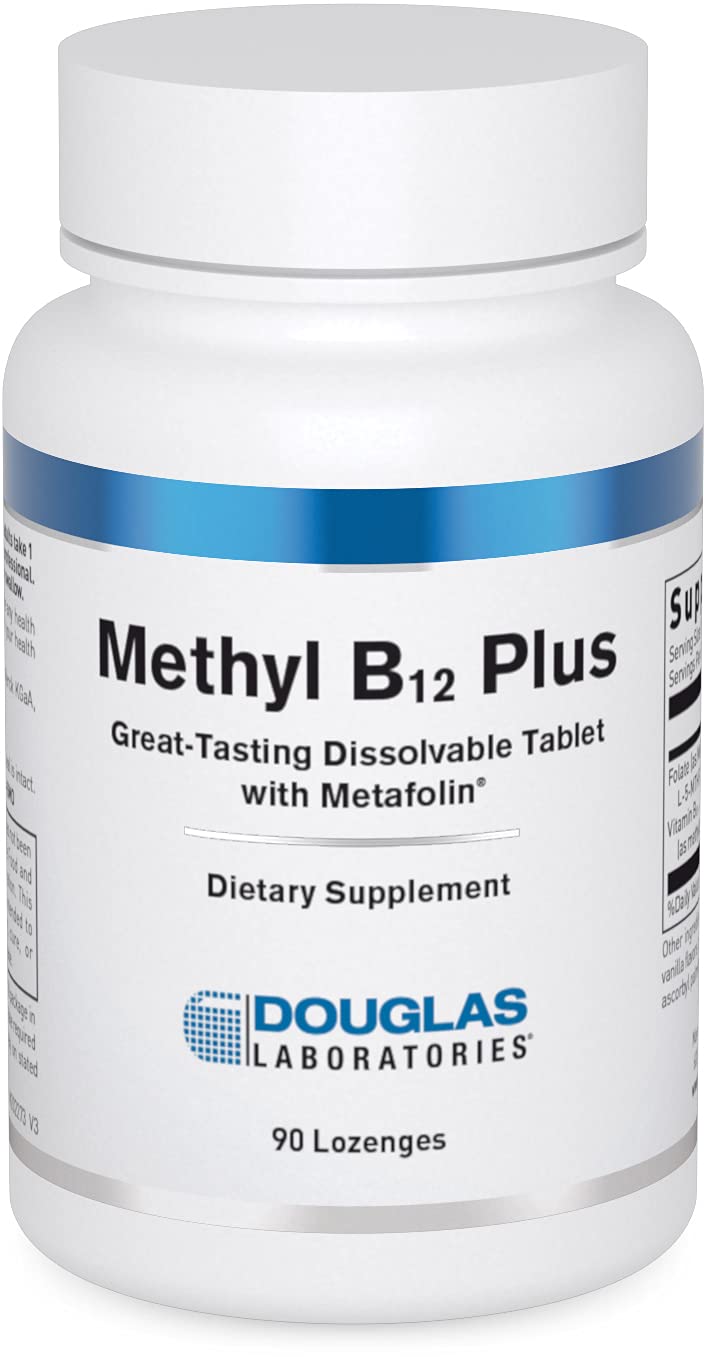 Douglas Laboratories - Methyl B12 Plus, 90 Lozenges | Supports Blood Cell Production, Nervous System, and Metabolism, Energy Support*, Non-GMO