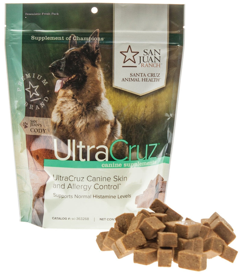 UltraCruz - sc-363268 Canine Skin and Allergy Supplement for Dogs, 120 Tasty Chews - BeesActive Australia
