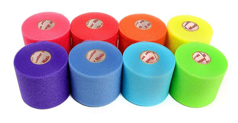 Mueller Rainbow Pack of Sports Pre-Wrap (8 Colors!),30 Yards,Rainbow - BeesActive Australia