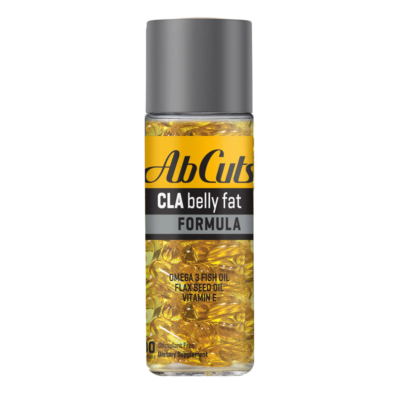 Ab Cuts CLA Belly Fat Formula - 80 Easy-to-Swallow Softgels - Omega 3 Fish Oil, Flaxseed Oil and Vitamin E - Helps Increase Antioxidant Supply and Healthy Body Composition 80 Count (Pack of 1) - BeesActive Australia