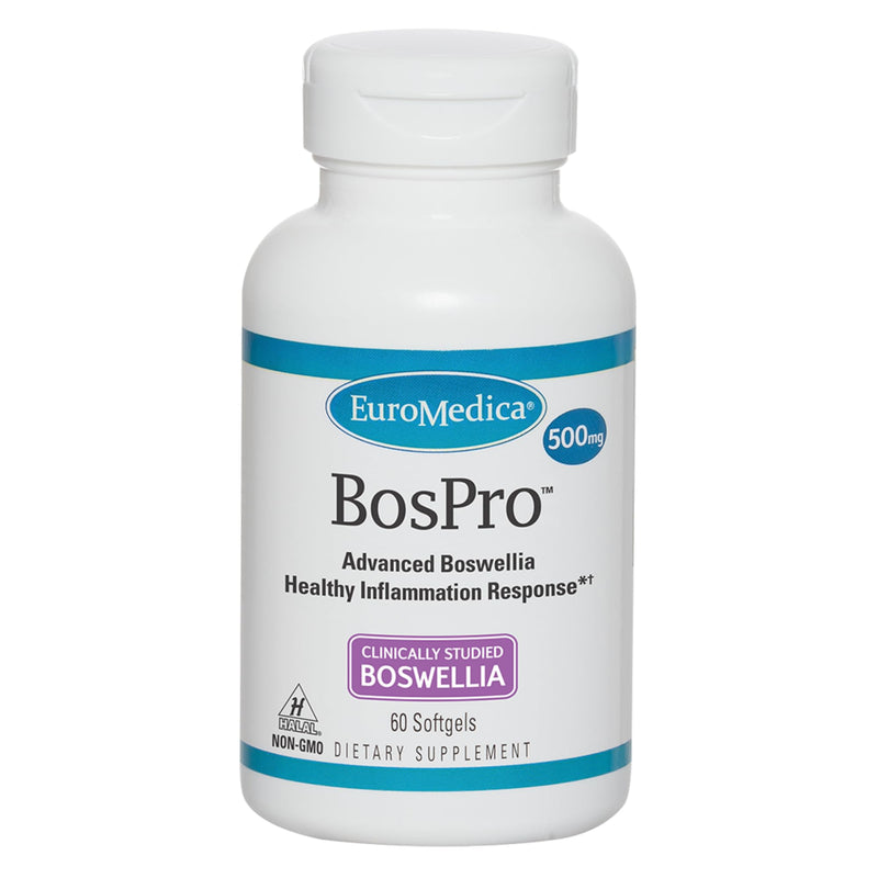 Euromedica BosPro - 60 Softgels - Extra Strength Boswellia Supplement - Healthy Inflammation Response, Promotes Cellular Health - Non-Drowsy - 60 Servings 1 - BeesActive Australia