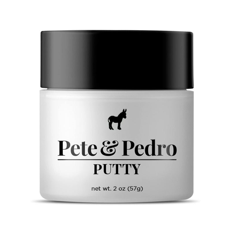 Pete & Pedro PUTTY - Hair Putty for Men | Strong Hold and Matte Finish, Low Shine Hair Clay | As Seen on Shark Tank, 2 oz. b) Hair Putty 2 oz. - BeesActive Australia
