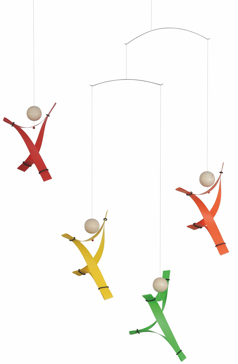 Free Minds Rainbow Hanging Mobile - 17 Inches Plastic - Handmade in Denmark by Flensted - BeesActive Australia