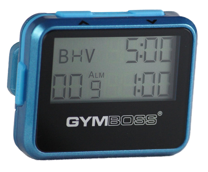Gymboss Interval Timer and Stopwatch - Teal/Blue Metallic Gloss - BeesActive Australia