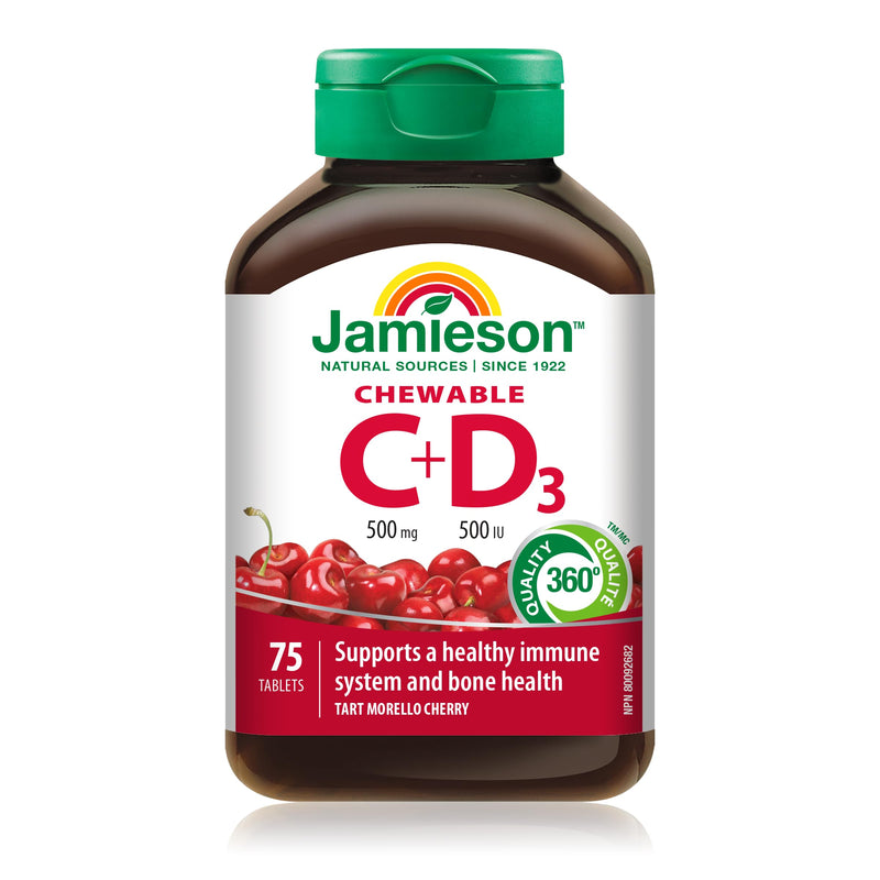 Jamieson Vitamin C + D Chewable, 75 tabs' for ASIN 'B00CP7Q59Q