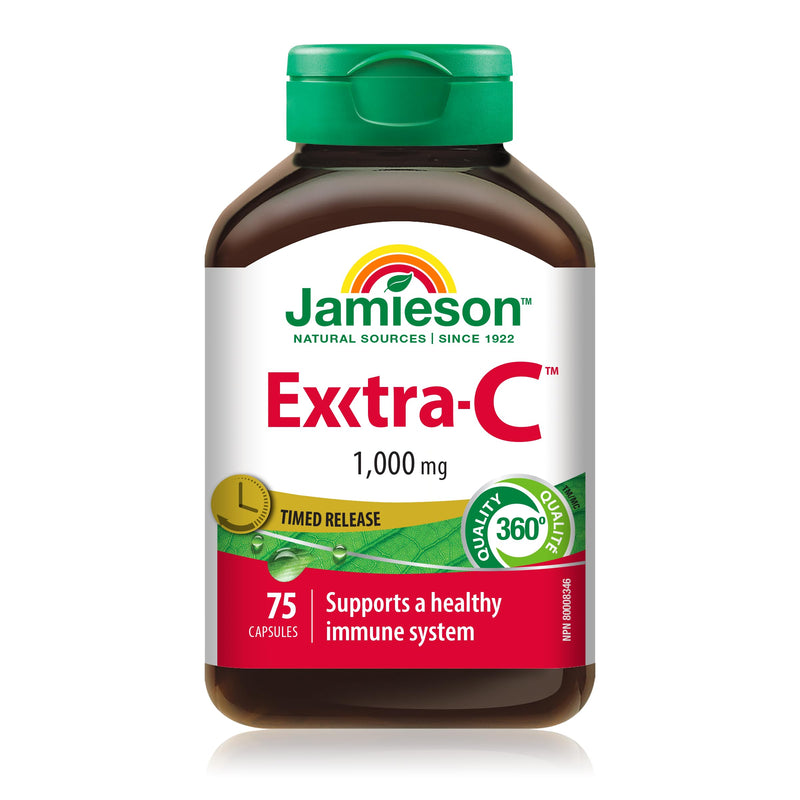 Jamieson Extra-C 1000mg 75 Vitamin-C Capsules