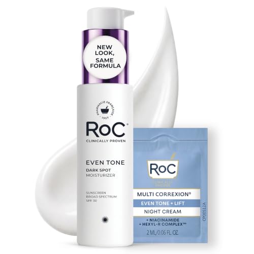 RoC Niacinamide Daily Face Moisturizer SPF 30, 5 in 1 Even Tone + Lift 1.7 Ounce (Pack of 1) Daily Moisturizer 5-in-1