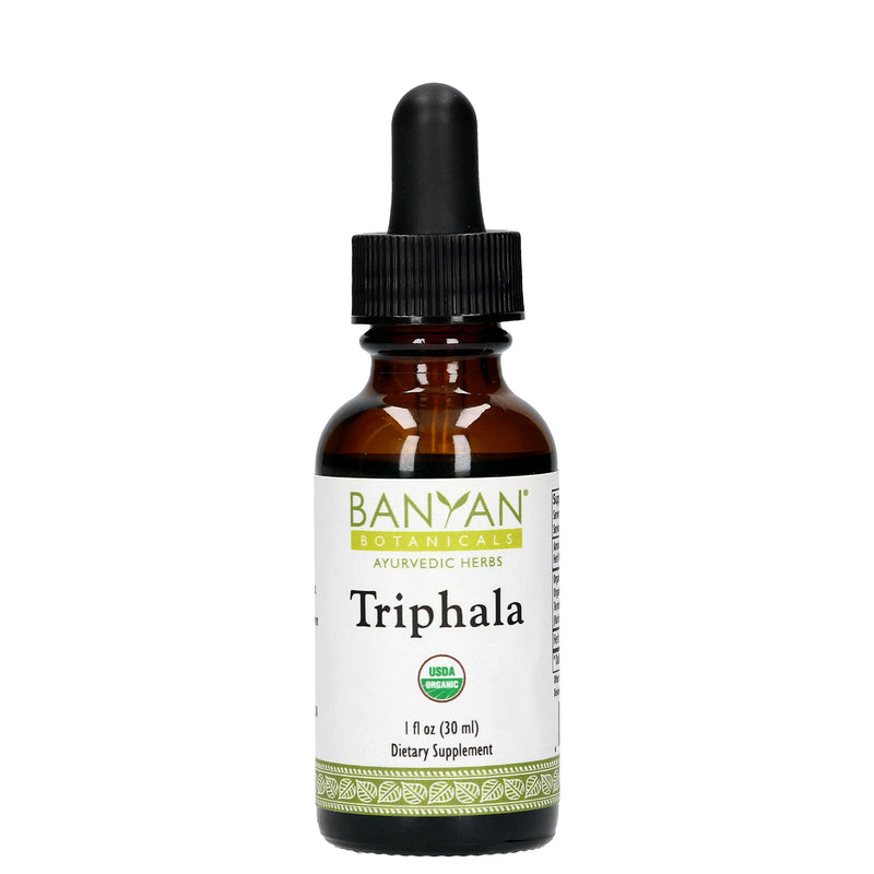 Banyan Botanicals Triphala Liquid Herbal Extract – Organic Triphala Extract with Amla, Haritaki & Bibhitaki – for Daily Detox, Regularity & Rejuvenation* – 1oz. – Non-GMO Sustainably Sourced Vegan - BeesActive Australia