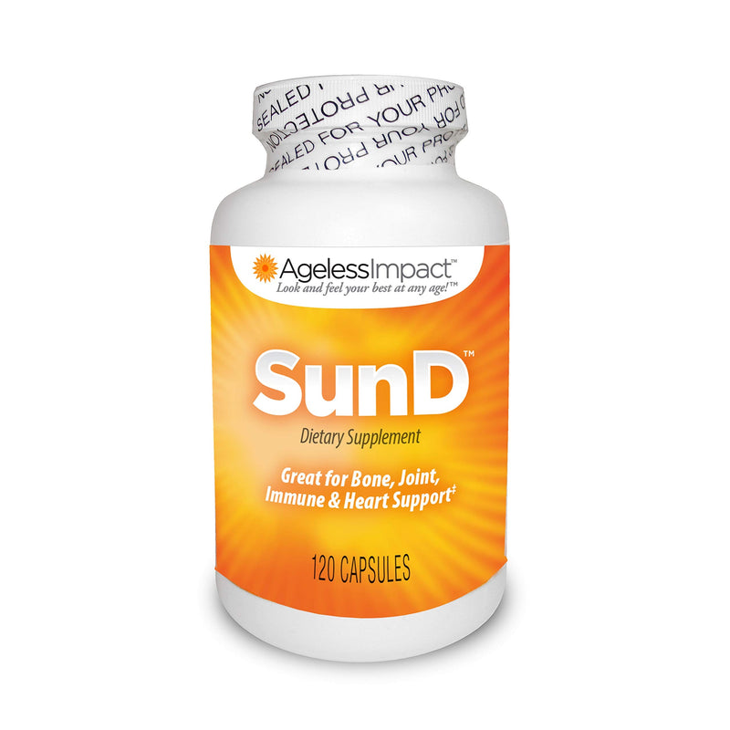 SunD Vitamin D Supplement | 5000 IU Vitamin D, 125mcg Vitamin K2, With Strontium, Bone Health Support