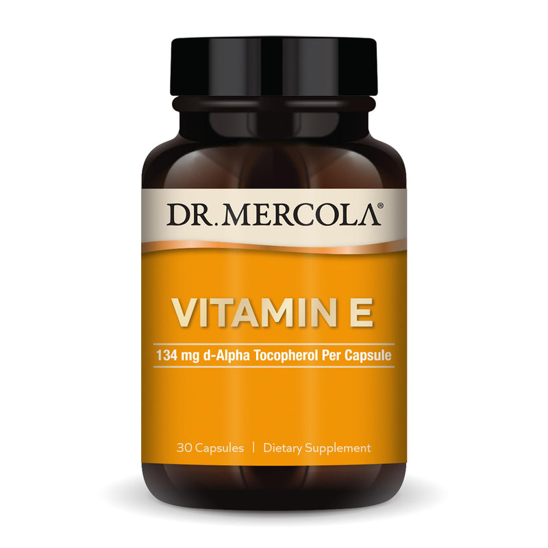 Dr. Mercola Vitamin E, 134 mg Per Capsule, 30 Capsules (30 Servings) | Supports Healthy Skin and Antioxidant Status, Sunflower-Sourced Vitamin E, Non-GMO, Gluten-Free, and Soy-Free 30 Count (Pack of 1)