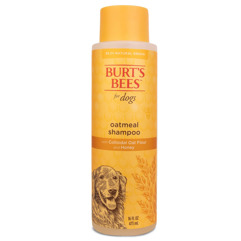 Burt's Bees for Pets Oatmeal Dog Shampoo - With Colloidal Oat Flour & Honey - Moisturizing & Nourishing, Cruelty Free, Formulated without Sulfates and Parabens, Made in USA, 16 Oz Unscented 16 Fl Oz (Pack of 1) - BeesActive Australia