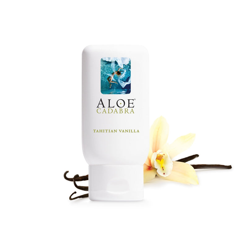 Aloe Cadabra Organic Flavored Personal Lubricant, Natural Edible Lube for Couples Pleasure, for Wonen & Men, Tahitian Vanilla, 2.5oz - BeesActive Australia