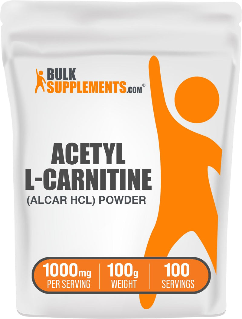 BULKSUPPLEMENTS.COM Acetyl L-Carnitine Powder - ALCAR HCl, Carnitine Supplement, Acetyl L-Carnitine 1000mg - ALCAR Powder, Unflavored & Gluten Free, 1000mg per Serving, 100g (3.5 oz) 3.5 Ounce (Pack of 1) - BeesActive Australia