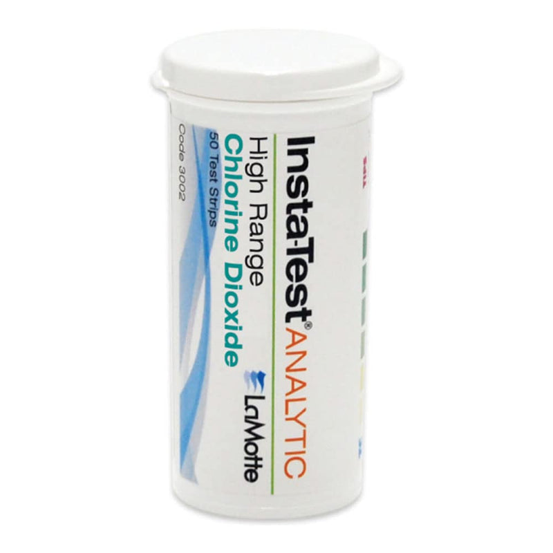 LaMotte Insta-Test 3002 Chlorine Dioxide Single Factor Test Strip, 0-500ppm Range (Vial of 50 Strips) Test Strips, Chlorine Dioxide, 0-500ppm 1 Count (Pack of 50) - BeesActive Australia