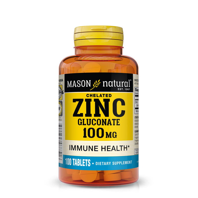 MASON NATURAL Zinc 100mg 100 Tabs 100 Count (Pack of 1)