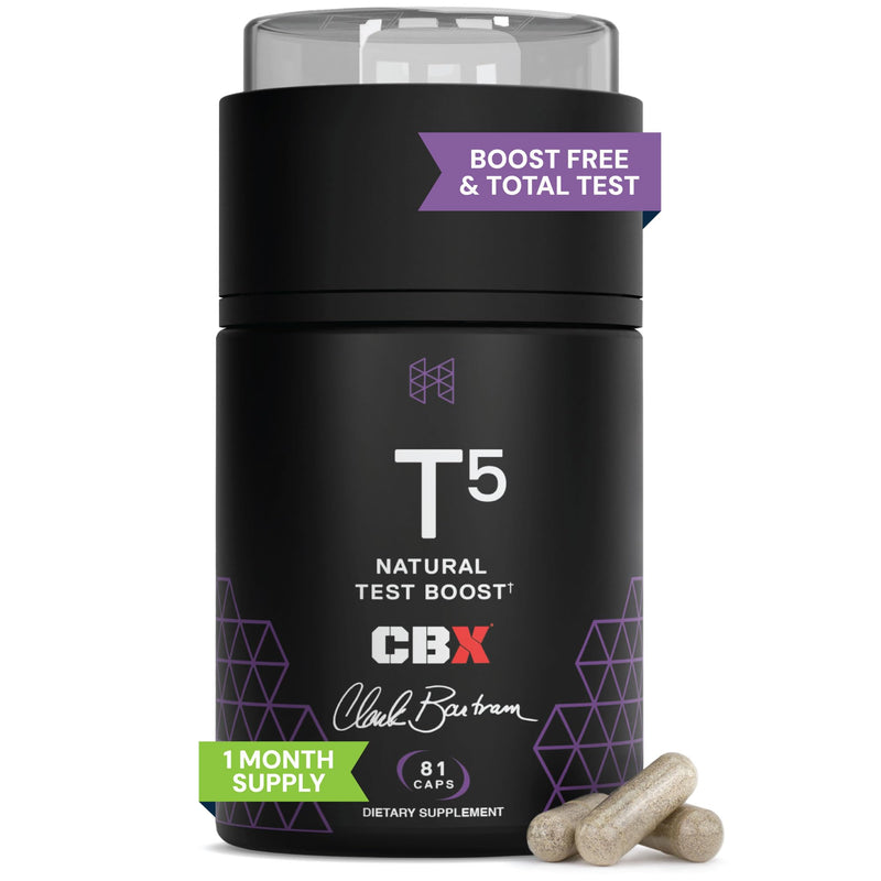HPN T(5) Testosterone Support for Energy & Endurance, 81 Capsules | Testofen and LJ100 formula supports testosterone, energy, endurance and muscle performance; vegan-friendly, 81 capsules.