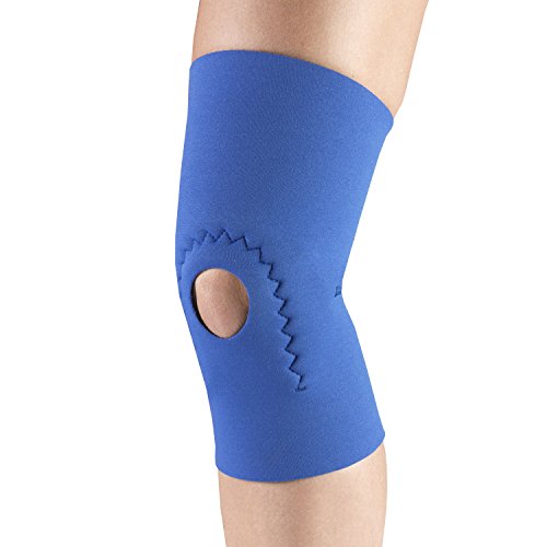 OTC Neoprene Knee Sleeve Support With Hor-Shu Pad, Blue, Small