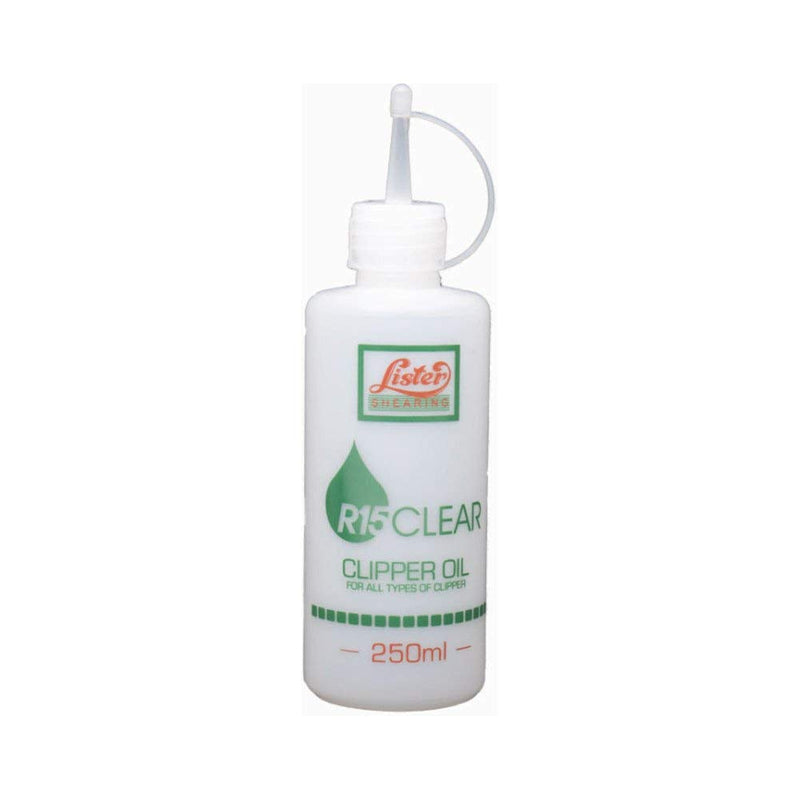Lister Shearing Lister R15 Clear Clipper Oil 250ml - Clear, 250ml 250 ml - BeesActive Australia