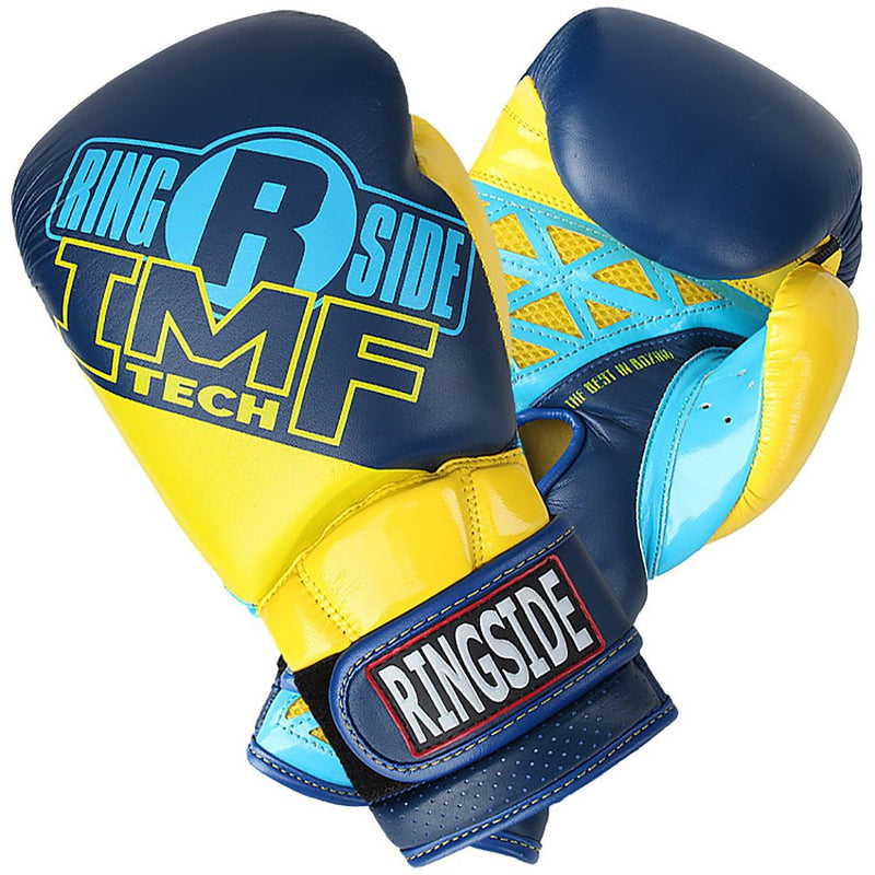 Ringside Youth IMF Tech Sparring Gloves 12-Ounce Navy/Yellow