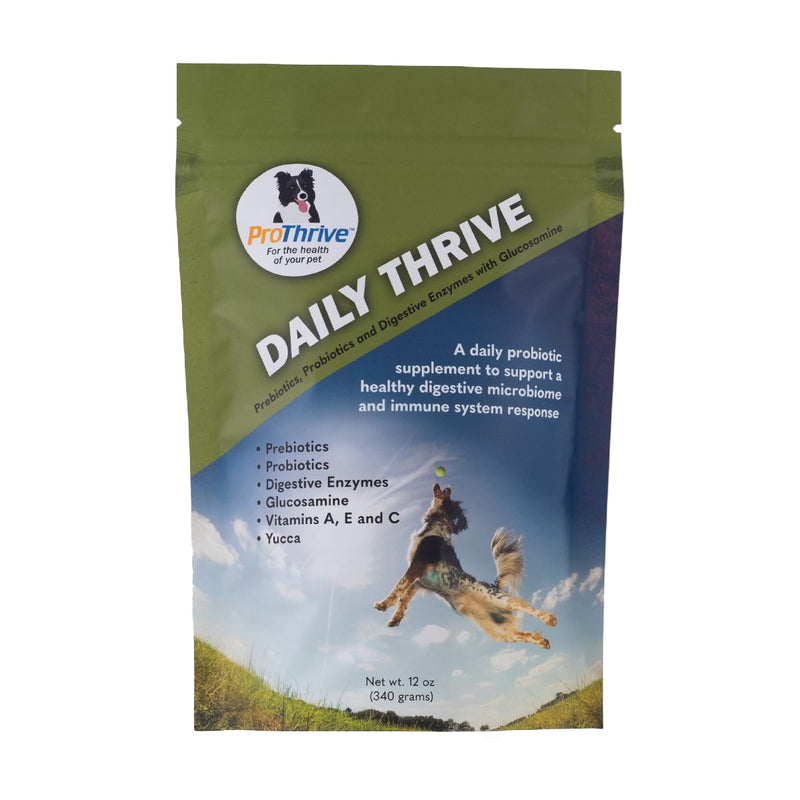 ProThrive Daily Dog Probiotics for Digestive Health & Joint Support, All Breed Probiotics for Dogs Supplement - 12oz - PawsPlanet Australia
