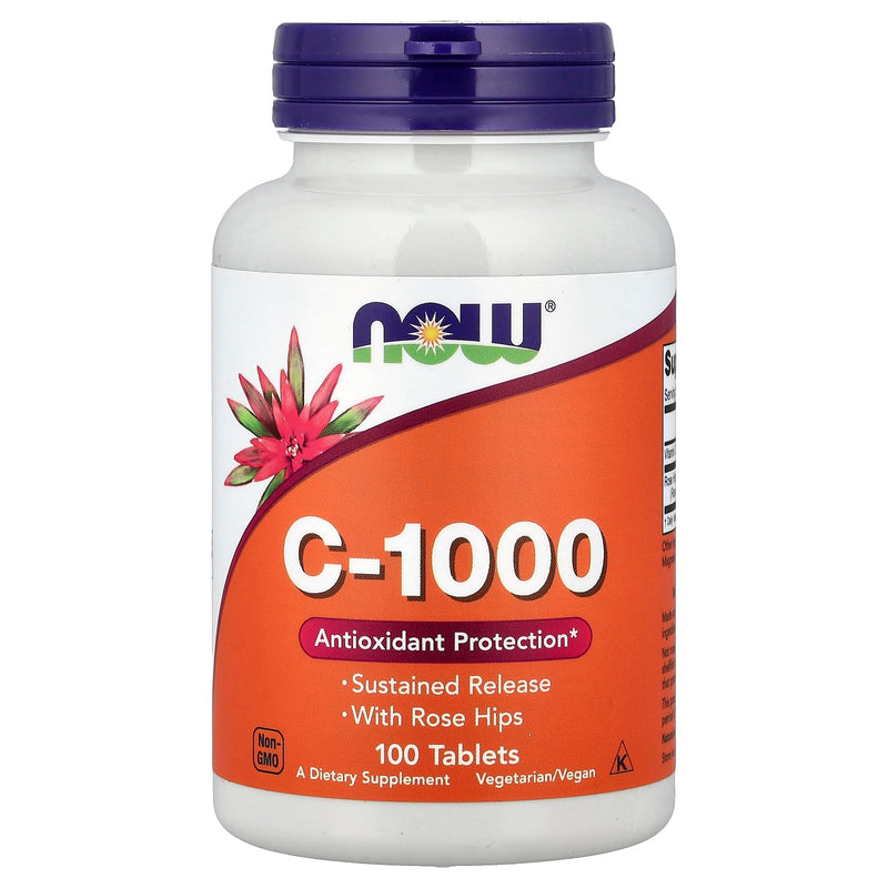 Now Foods Vitamin C-1000 Sustained Release - 100 Tablets 100 Count (Pack of 1)