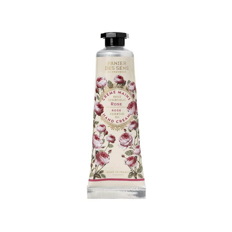 Panier des Sens Rose Hand cream for dry cracked hands with Olive oil & Shea butter, hand lotion - Made in France 97% natural - 1Floz/30ml Rejuvenating Rose 1 Fl Oz (Pack of 1) - BeesActive Australia
