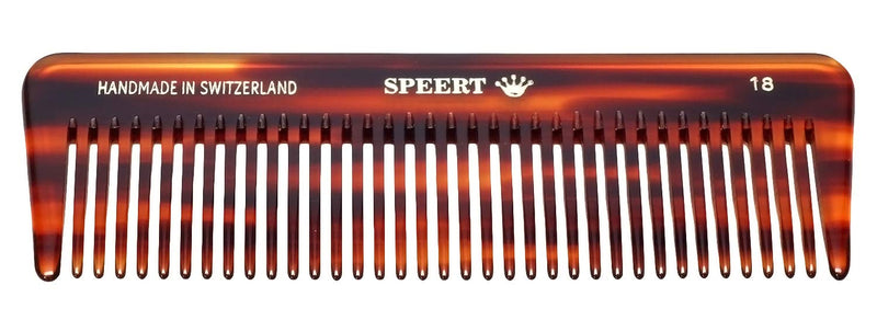 Hand-Made Tortoise Comb | All Hair Types: Curly/Straight/Thick/Thin | Hypo-Allergenic Biodegradable Cellulose Acetate | MADE IN SWITZERLAND | 5.34?x 1.75?x 0.15? | #18 - BeesActive Australia