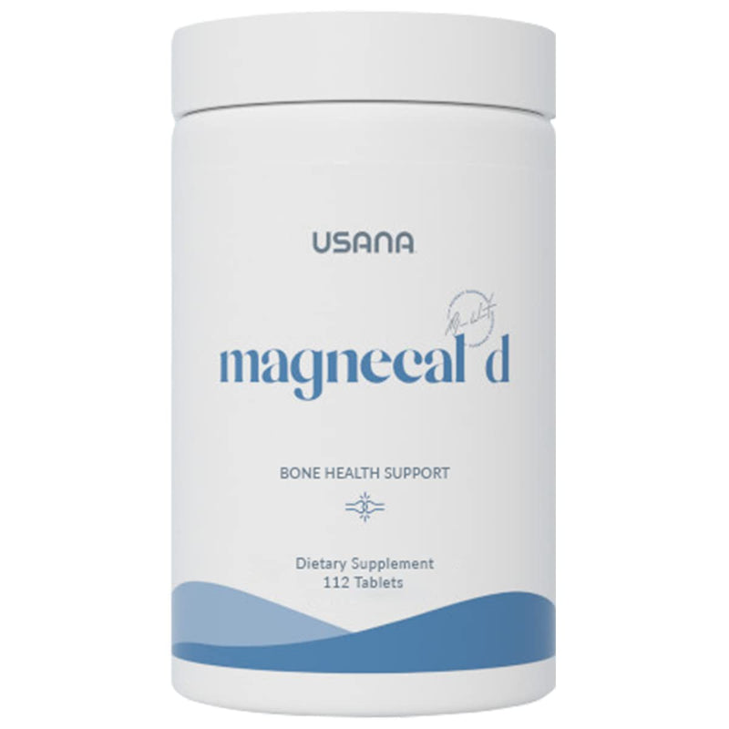 USANA - MagneCal D Calcium & Magnesium Formula - 112 Tablets | With Calcium, Magnesium and Vitamin D In A 1:1 Mineral Ratio To Support Bones, Teeth, Nails, Muscle Function and Nerves
