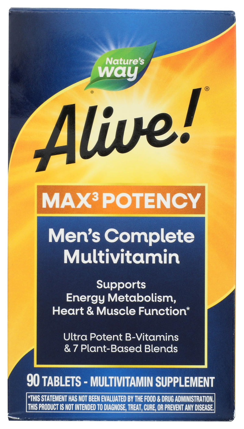 Nature's Way, Multivitamin Alive Energizer Mens, 90 Capsules