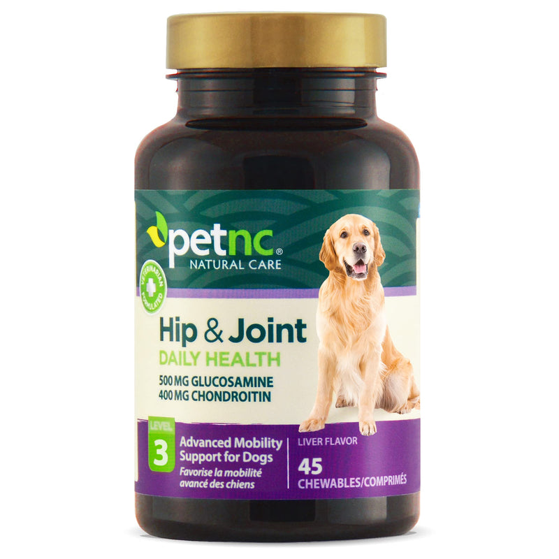 PetNC Natural Care Hip and Joint Health Advanced Chewables for Dogs, 45 Count - BeesActive Australia