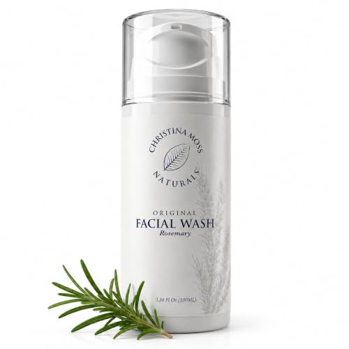 Christina Moss Naturals Rosemary Facial Wash | For Daily Cleansing | Original Formula (3.38 oz)