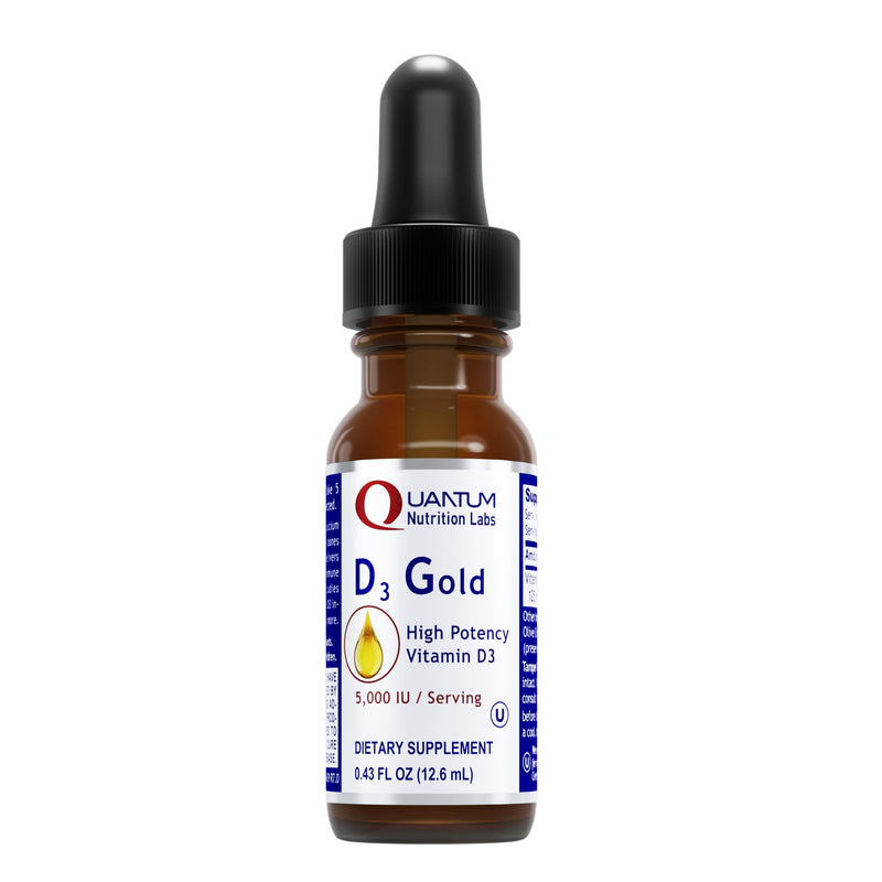 QNL D3 Gold - Vitamin D Liquid Drops - Bone Strength Supplement - Offers Cardiovascular & Immune Support - Premium Health & Wellness Product - 0.43 fl oz 0.43 Fl Oz (Pack of 1)