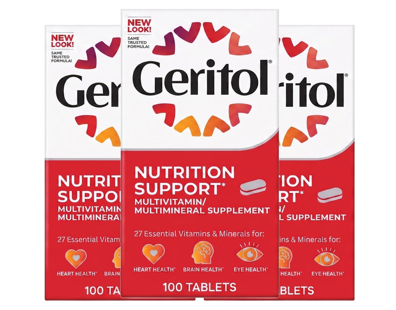 Geritol Complete Tablets, 100 Count (Pack of 3)