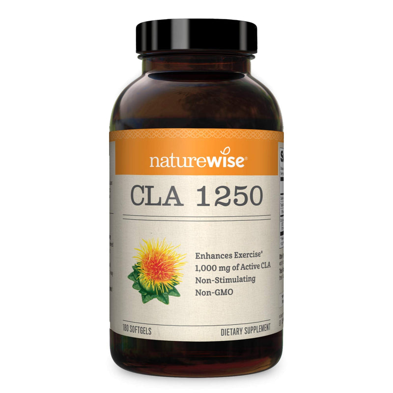 NatureWise CLA 1250 Support Exercise Naturally (2-Month Supply), Support Fitness goals, Supports healthy energy levels 180 Count 180 Count (Pack of 1) - BeesActive Australia