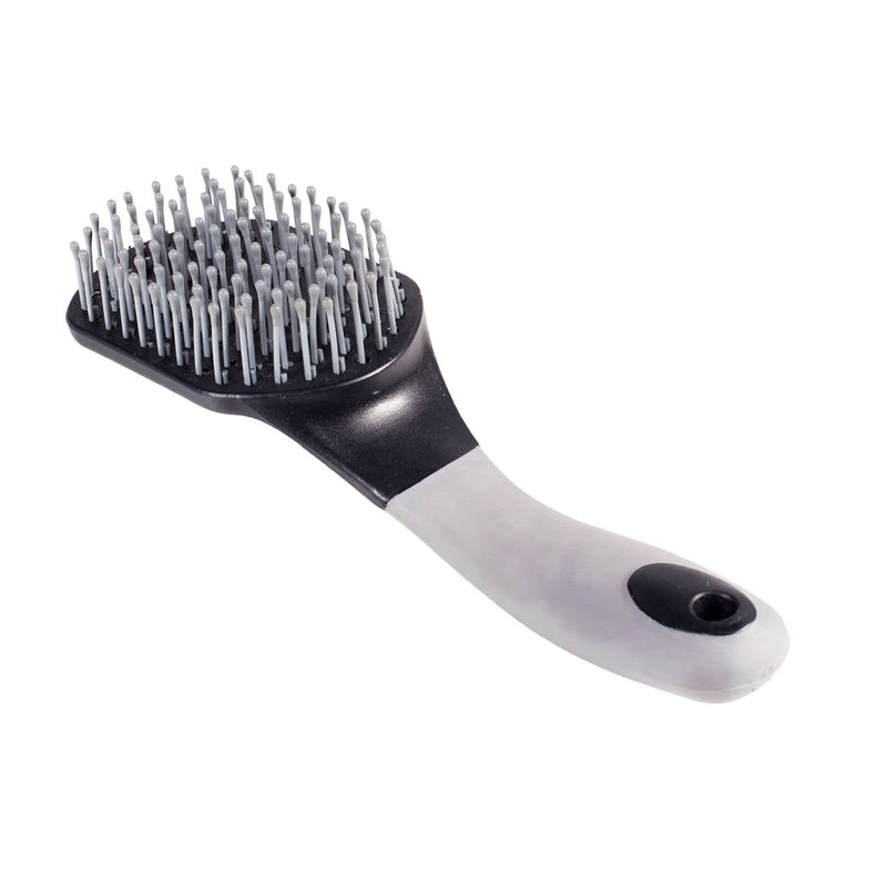 Horze Soft Grip Brush For Mane And Tail - Black - One Size - BeesActive Australia