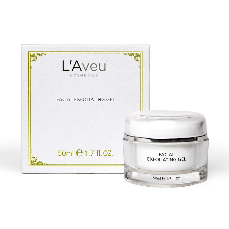 L'Aveu Facial Exfoliating Gel - Cleansing Exfoliant Solution with Green Tea, Witch Hazel, Dead Sea Minerals - Gentle & Natural Face Exfoliator for Clean Skin & Dead Skin Removal - Made in Israel, 1.7oz - BeesActive Australia