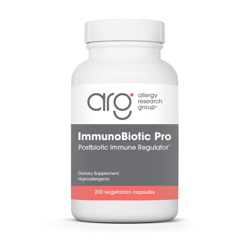 Allergy Research Group ARG ImmunoBiotic Pro Postbiotic Immune, 200 Capsules | Postbiotic Immune Regulator with Lactobacillus Rhamnosus Lysate for Immune System and Gut Barrier Function