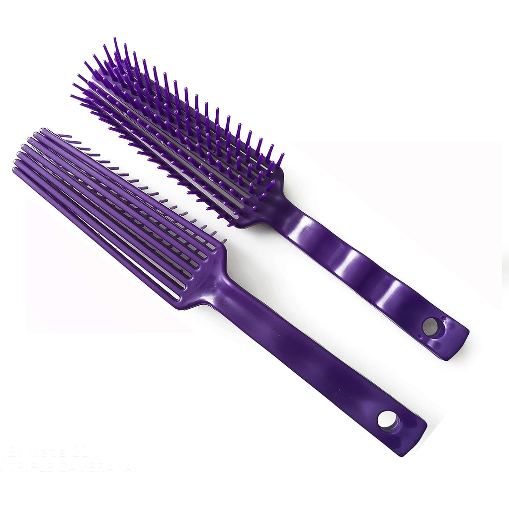 2pcs Horse Pet Detangler Plastic Comb for Long Tail Mane Forky Comb Useful 3030 by SXYH Purple