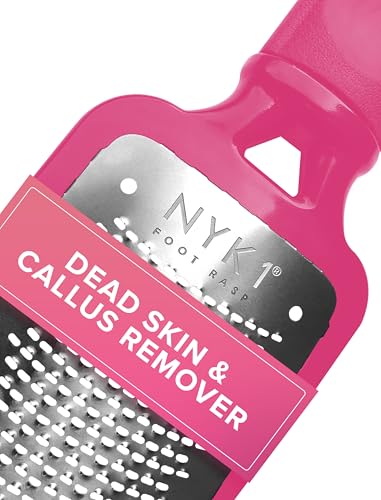 NYK1 RUSTPROOF Foot File Callus Remover for Feet | Pink Pink Megafile