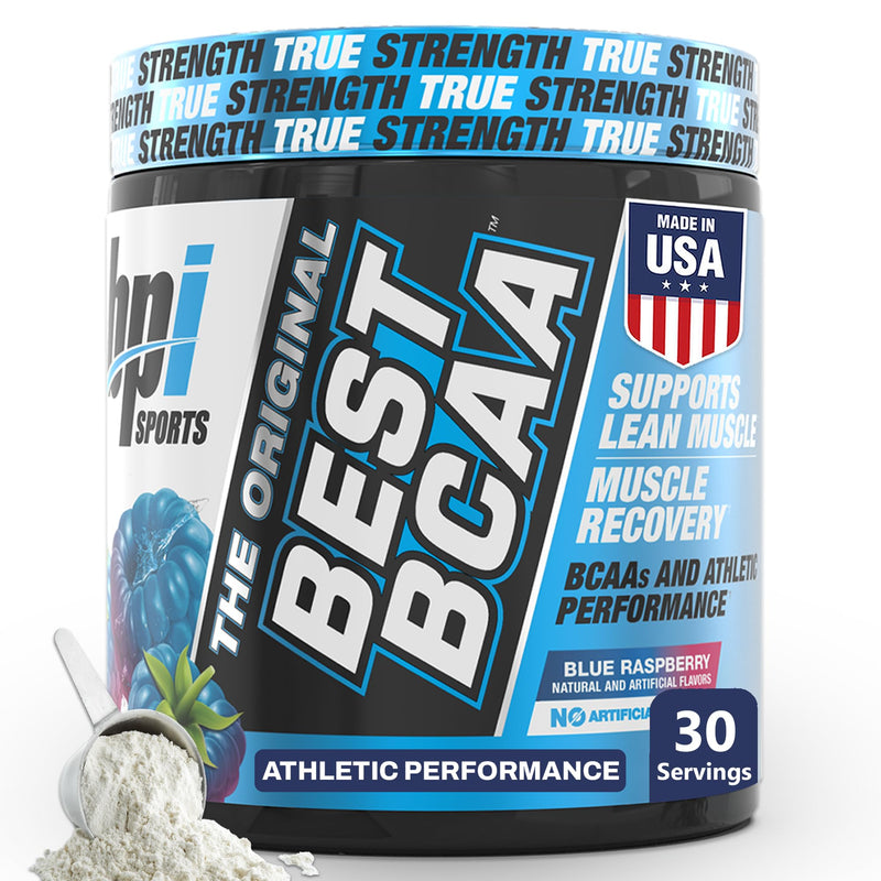 BPI Sports Best BCAA Powder - Muscle Recovery Support - Branched Chain Amino Acids | Building Blocks of Protein and Muscle - Post Workout Recovery ‚Äì Hydration - Blue Raspberry, 30 Servings 10.58 Ounce (Pack of 1) - BeesActive Australia