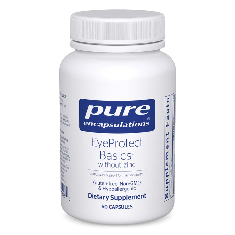 Pure Encapsulations EyeProtect Basics Without Zinc, 60 Capsules | Key Antioxidant Support for Eye Health*, Support for Optical Health*, Bioavailable