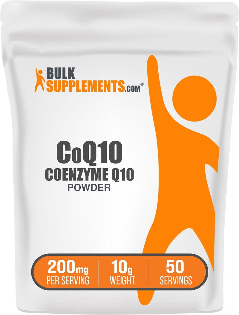 BulkSupplements.com Coenzyme Q10 Powder - Coenzyme Q10 200mg Supplement, Nutritional Supplement - Gluten Free, 200mg per Serving, 10g (0.35 oz) (Pack of 1) 0.35 Ounce (Pack of 1)