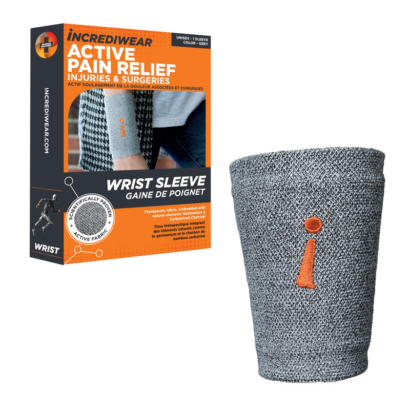 Incrediwear Wrist Sleeve – Wrist Brace for Women and Men, Helps with Inflammation, Swelling & Joint Pain Relief, Wrist Support for Recovering from Injury & Surgery (Grey, S/M) Grey Small/Medium
