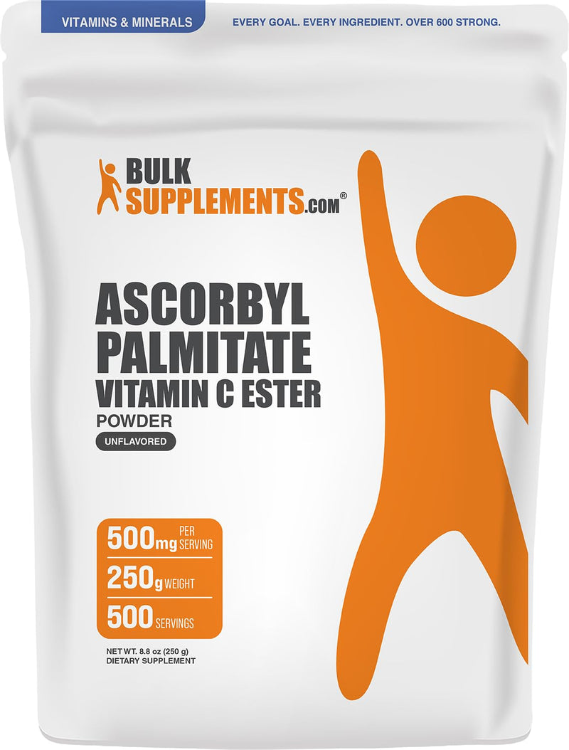 BulkSupplements.com Ascorbyl Palmitate Powder - 250g (Pack of 1) | Immune Support: Gluten Free, 500mg per Serving, (8.8 oz) 8.8 Ounce (Pack of 1)