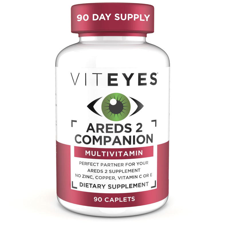 Viteyes Classic AREDS 2 Companion Multivitamin Supplement, Comprehensive Multivitamin Formula for AREDS 2 Users, 90 Capsules 90 Count (Pack of 1) With Beta-Carotene